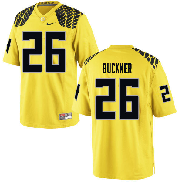 Men #26 Kyle Buckner Oregn Ducks College Football Jerseys Sale-Yellow